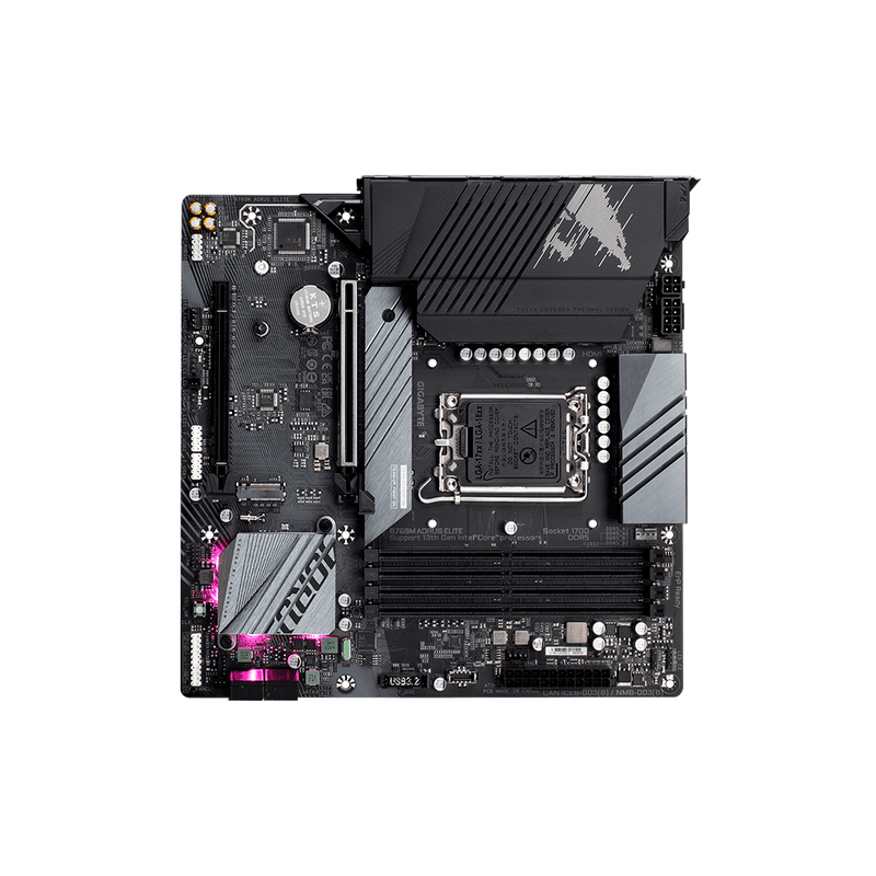 Placa Mãe Gigabyte B760M AORUS ELITE, LGA 1700 DDR5