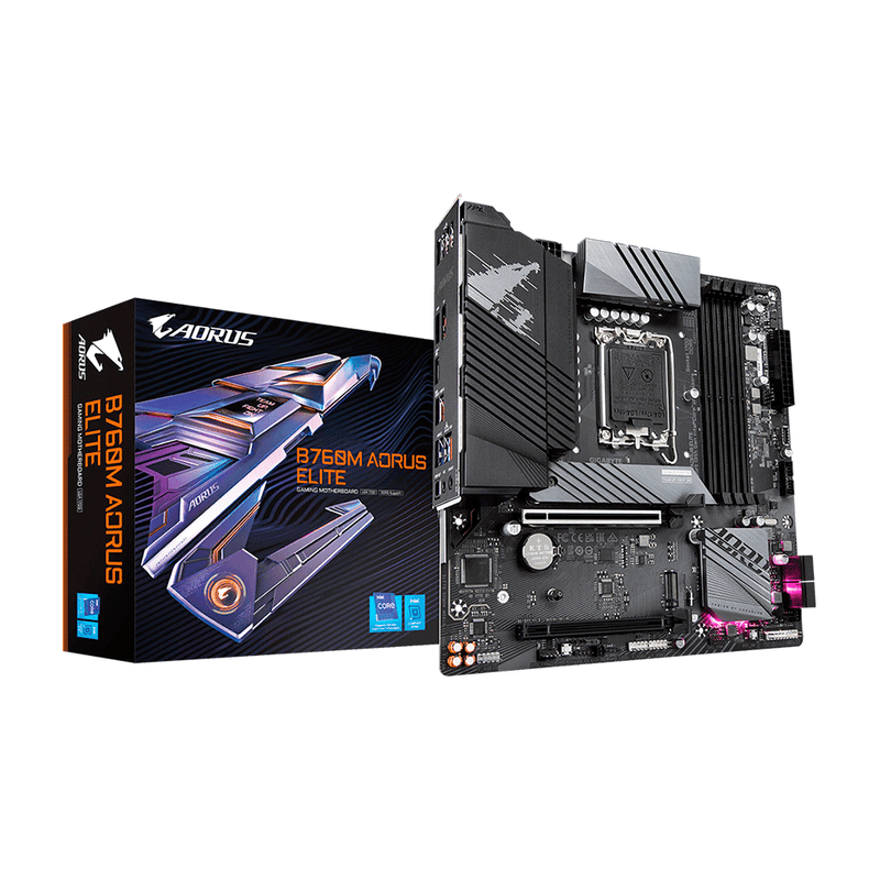 Placa Mãe Gigabyte B760M AORUS ELITE, LGA 1700 DDR5