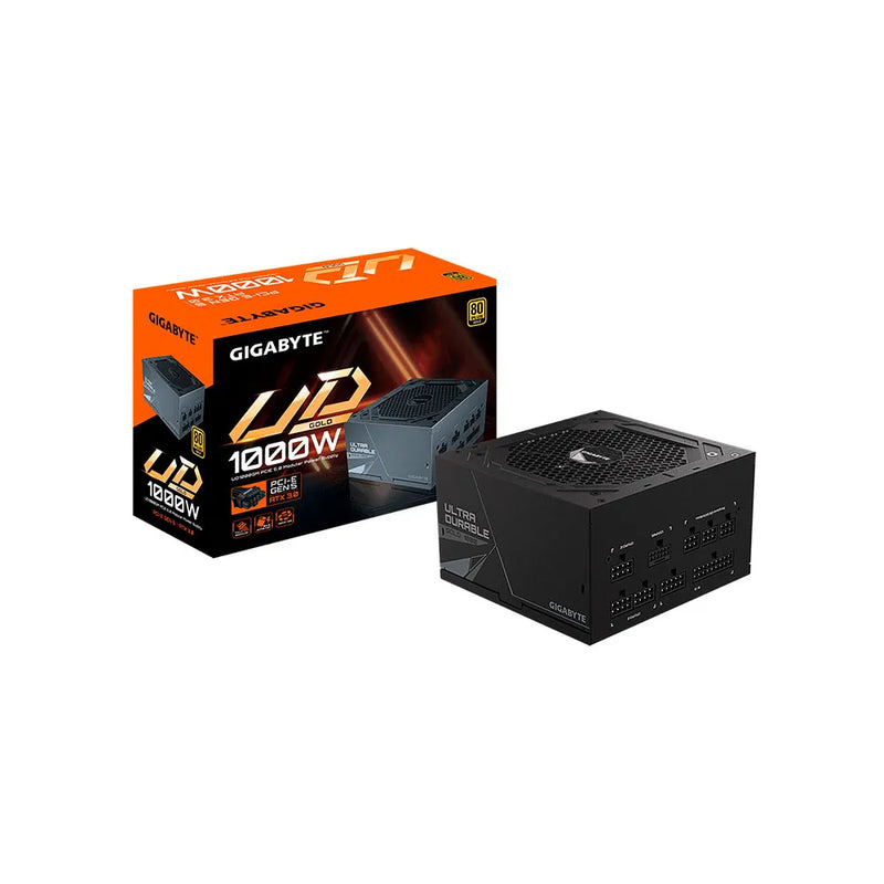 Fonte Gigabyte Ultra Durable UD1000GM PG5, 1000W, 80 Plus Gold, Modular, PFC Ativo Bivolt