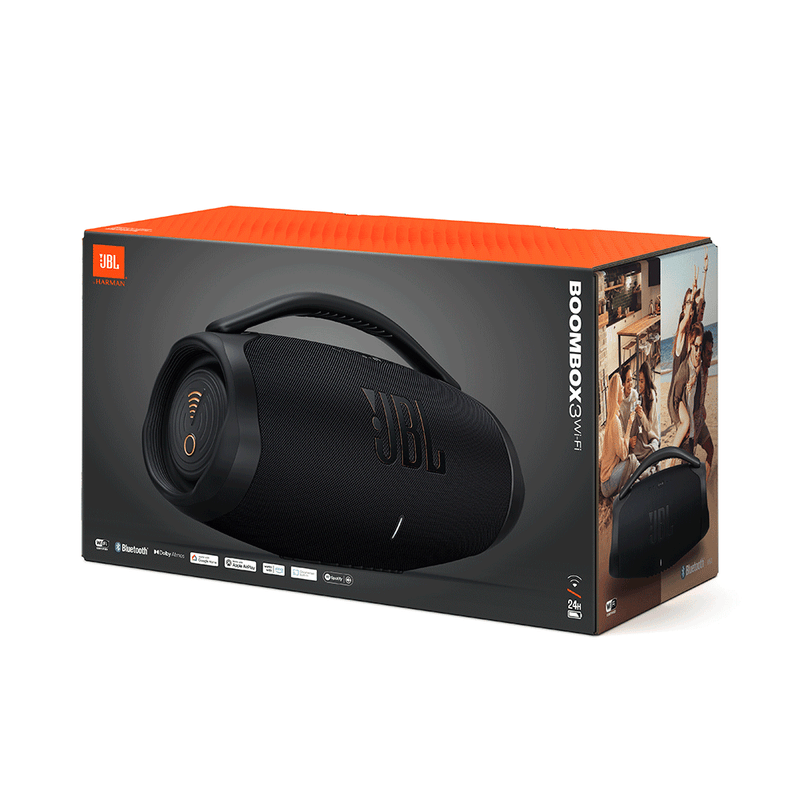 Caixa de Som Bluetooth JBL Boombox 3, Wi-Fi, Bivolt Preto