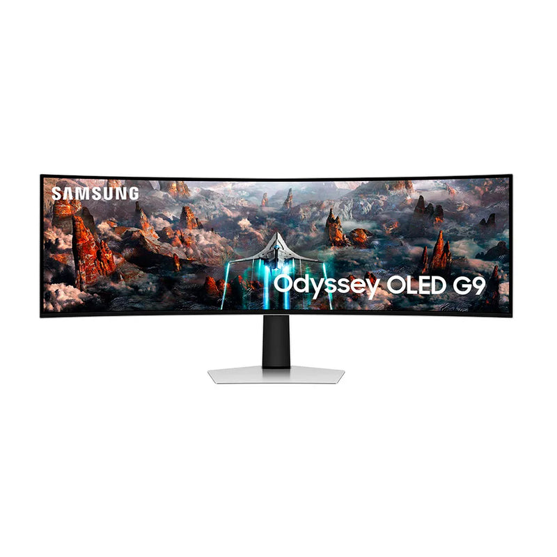 Monitor Gamer Curvo Samsung Odyssey Oled G9 49" DQHD, 240Hz, Ultrawide, Freesync Premium PRO - LS49CG930SLMZD Silver