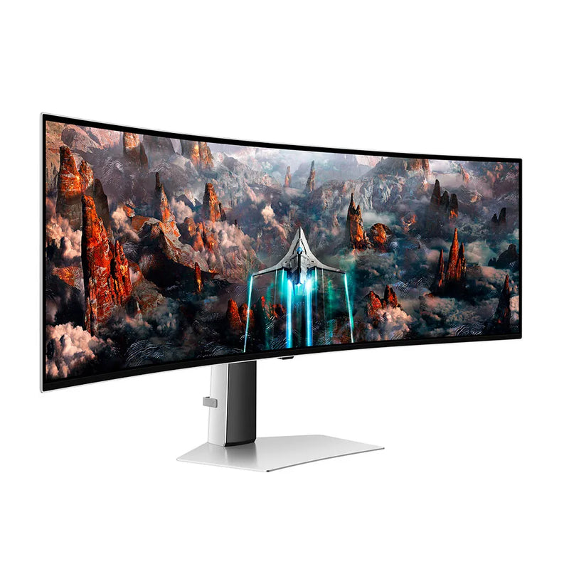 Monitor Gamer Curvo Samsung Odyssey Oled G9 49" DQHD, 240Hz, Ultrawide, Freesync Premium PRO - LS49CG930SLMZD Silver