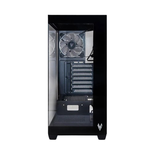 Gabinete Hilevel, Sem Fonte, Com 4 Fan, ATX, ARGB de 12 cm - LV931 Preto